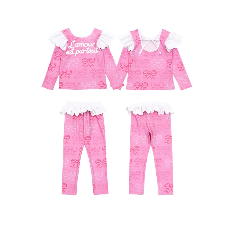 Korean Kids Clothes 2025 New Summer Baby Girls Cartoon Printed Swimsuit Chidren's Waterproof Beachwear Clothings Presale - Image 5