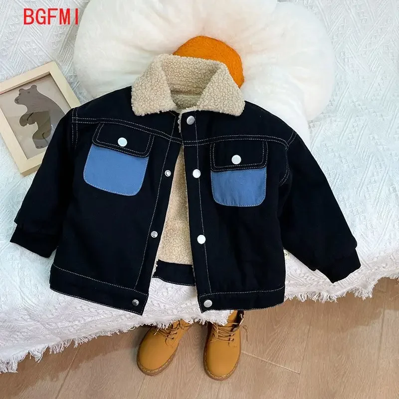 Korean Kids’ Winter Plush Coat – Girls & Boys Autumn Jacket (Ages 0–5) - Image 5