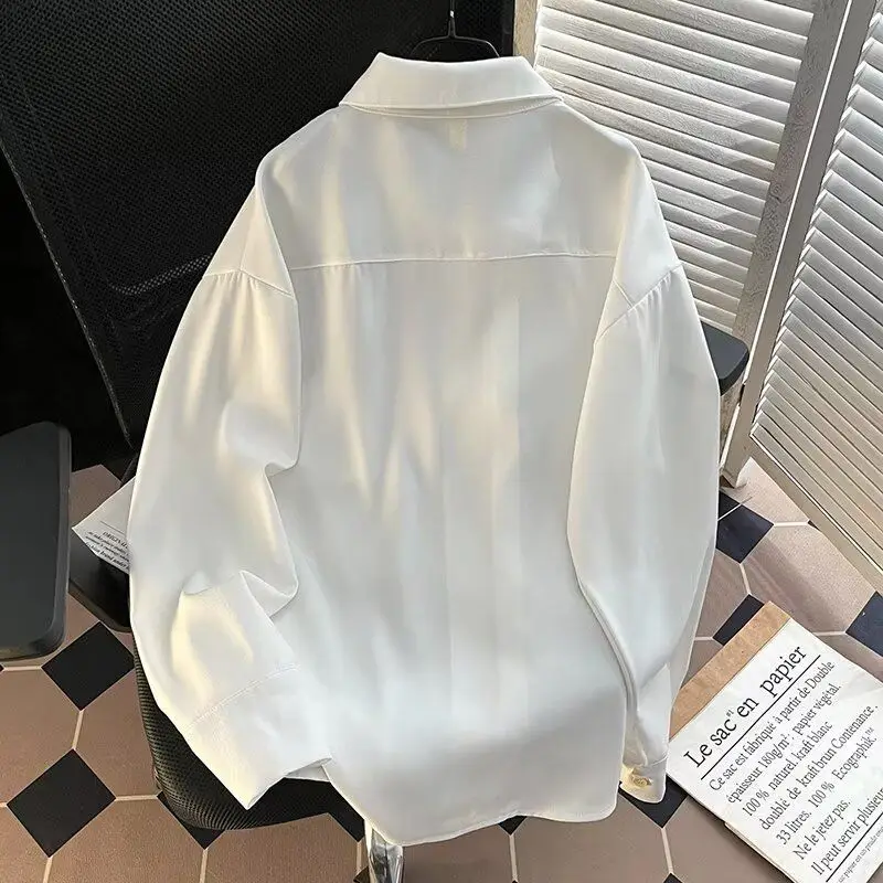 Men’s Clothing Trendy Unisex Loose Irregular Long-Sleeve Shirt - Image 20