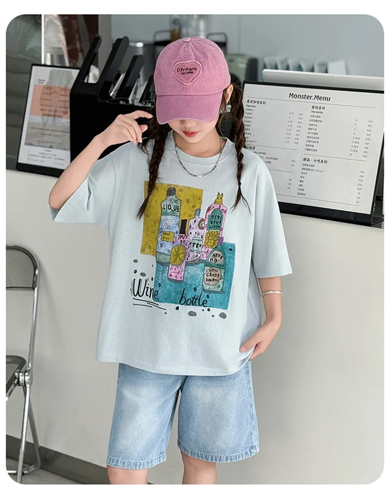 Kids’ Spring/Autumn 2-Piece Set – Kuromi Sweater & Checkered Pleated Skirt - Image 13