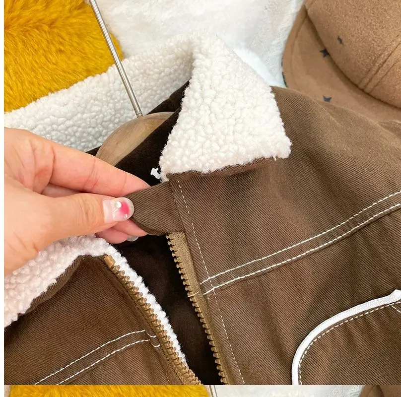 Korean Kids’ Winter Plush Coat – Girls & Boys Autumn Jacket (Ages 0–5) - Image 13