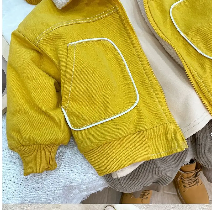 Korean Kids’ Winter Plush Coat – Girls & Boys Autumn Jacket (Ages 0–5) - Image 24