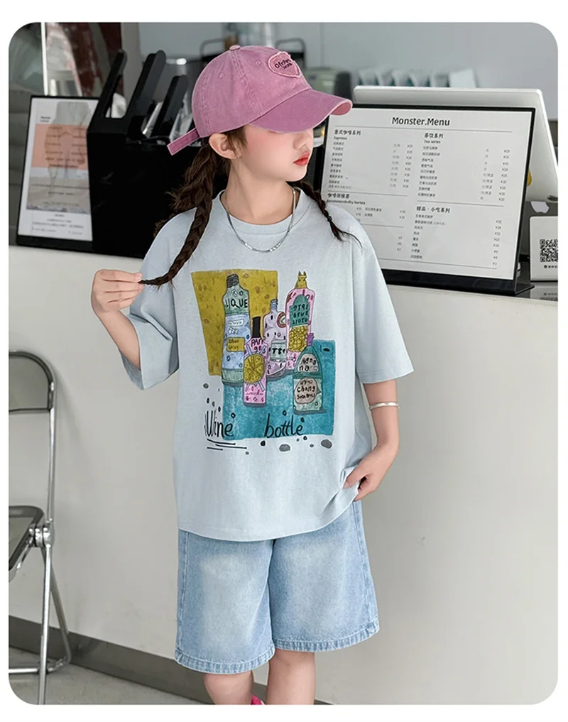 Kids’ Spring/Autumn 2-Piece Set – Kuromi Sweater & Checkered Pleated Skirt - Image 15