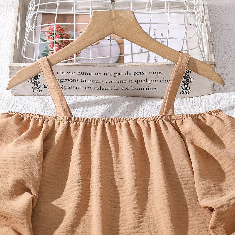 Korean Girls’ Spring/Autumn 2-Piece Sweatshirt & Pants Set (Ages 4–9) - Image 3