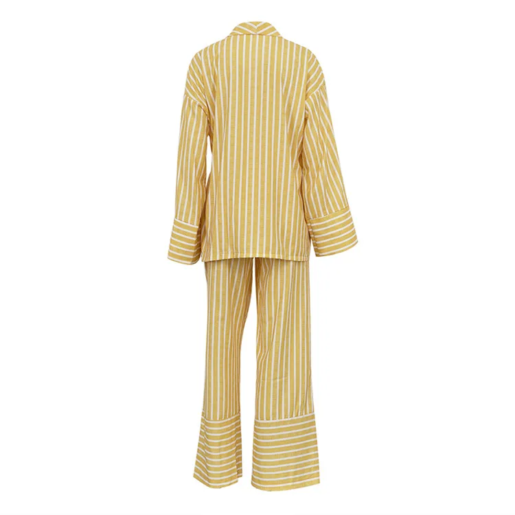 Women’s Clothing 2025 Autumn Striped Long Sleeve Lace Top & High Waist Trousers - Image 28