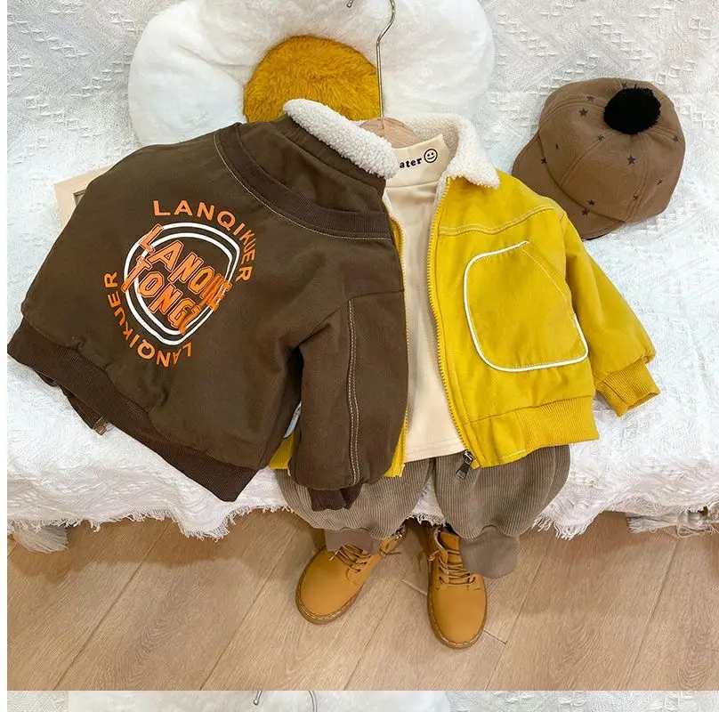 Korean Kids’ Winter Plush Coat – Girls & Boys Autumn Jacket (Ages 0–5) - Image 25
