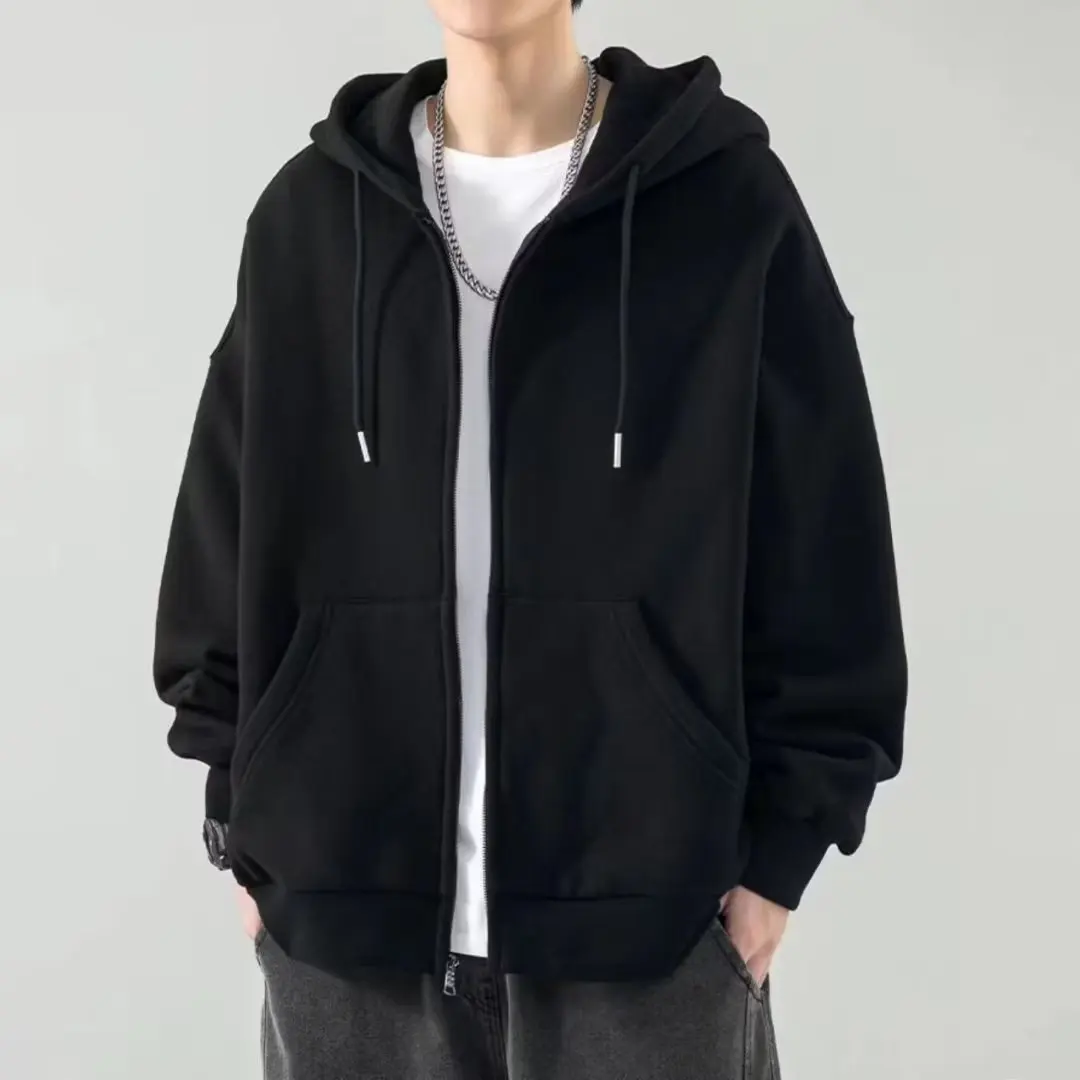 Men’s Autumn/Winter Casual Hoodies & Zippered Cardigans – Loose Jackets - Image 6