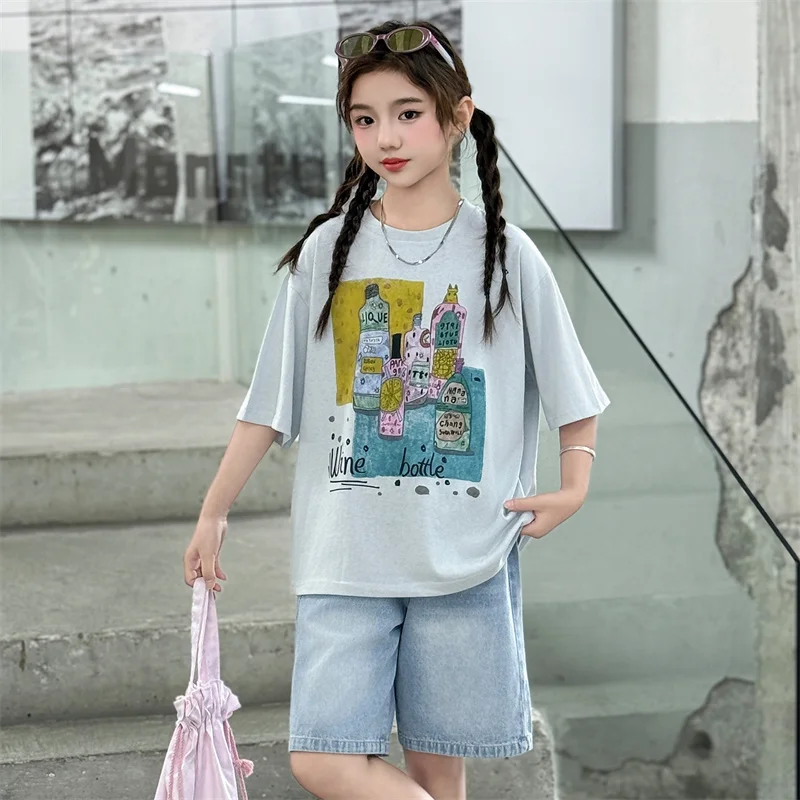 Kids’ Spring/Autumn 2-Piece Set – Kuromi Sweater & Checkered Pleated Skirt - Image 6