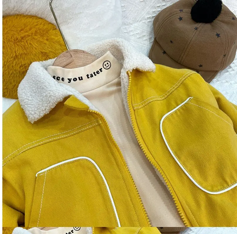 Korean Kids’ Winter Plush Coat – Girls & Boys Autumn Jacket (Ages 0–5) - Image 20