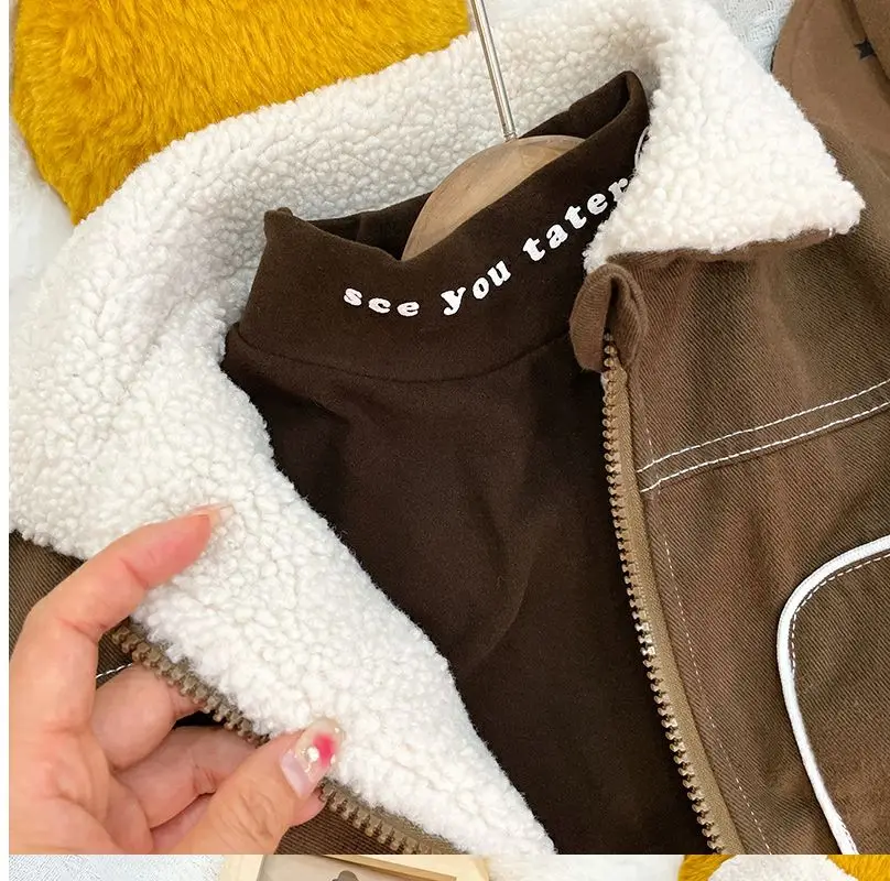 Korean Kids’ Winter Plush Coat – Girls & Boys Autumn Jacket (Ages 0–5) - Image 14