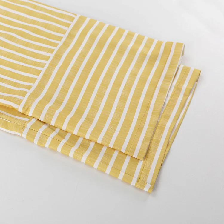 Women’s Clothing 2025 Autumn Striped Long Sleeve Lace Top & High Waist Trousers - Image 43