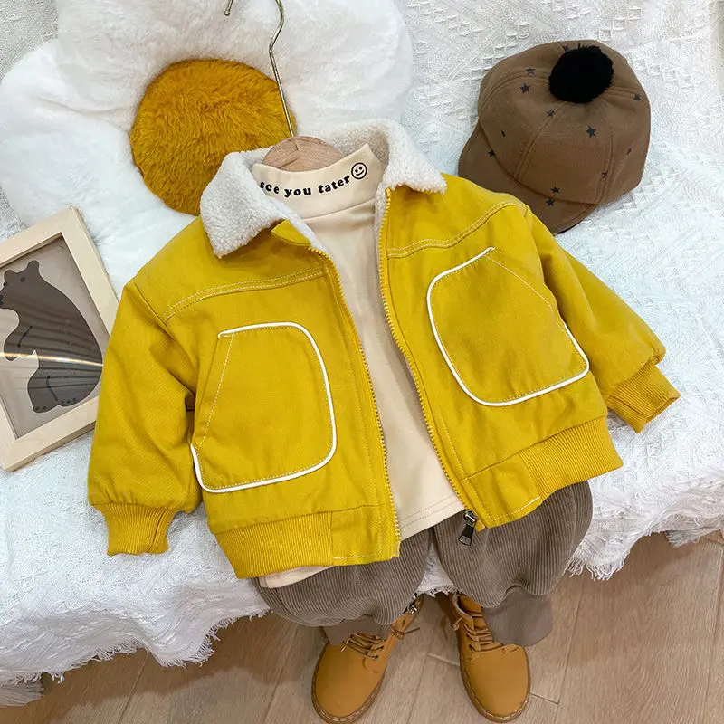 Korean Kids’ Winter Plush Coat – Girls & Boys Autumn Jacket (Ages 0–5) - Image 30
