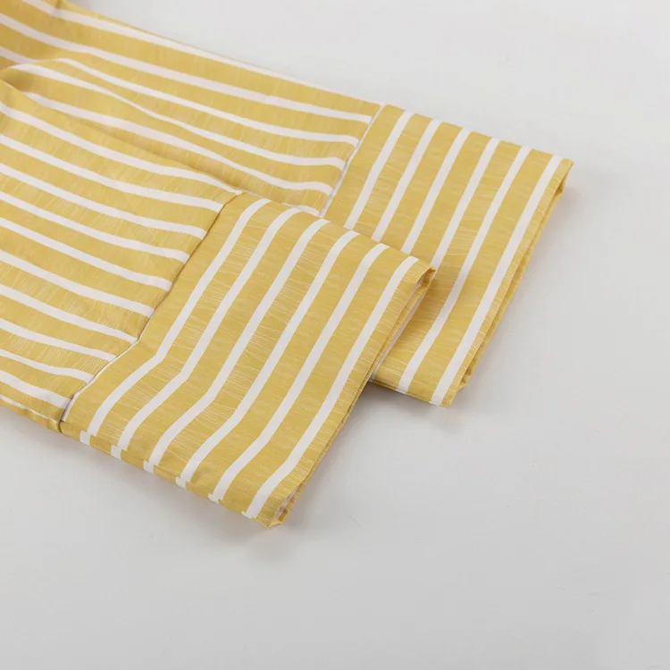 Women’s Clothing 2025 Autumn Striped Long Sleeve Lace Top & High Waist Trousers - Image 33