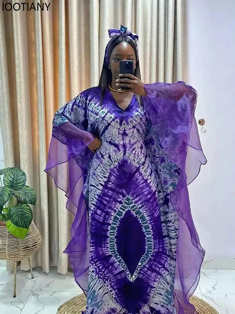 African & Middle Eastern Women’s Ankara Kaftan Maxi Dress – Traditional Tunic - Image 4