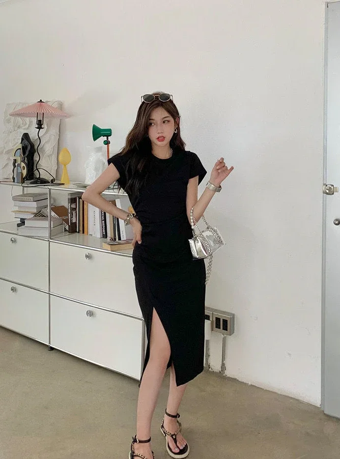 Women’s 2025 White Midi Dress – Chic Casual Y2K Harajuku Cotton Outfit - Image 25