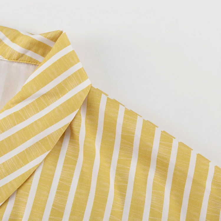 Women’s Clothing 2025 Autumn Striped Long Sleeve Lace Top & High Waist Trousers - Image 32