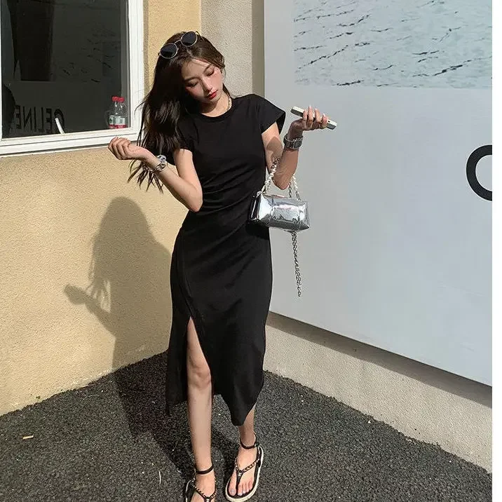 Women’s 2025 White Midi Dress – Chic Casual Y2K Harajuku Cotton Outfit - Image 22