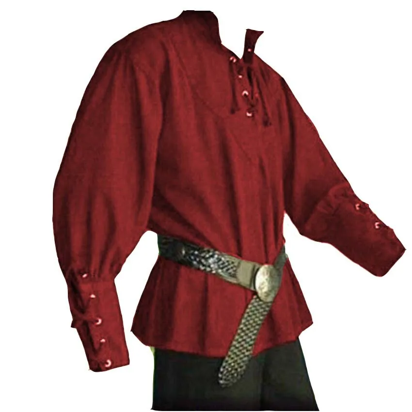 Man’s Fantasy Medieval Tunic & Renaissance Vest – Pirate Warrior Outerwear S-2XL - Image 9