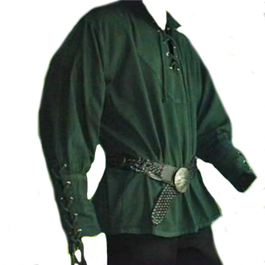 Man’s Fantasy Medieval Tunic & Renaissance Vest – Pirate Warrior Outerwear S-2XL - Image 5
