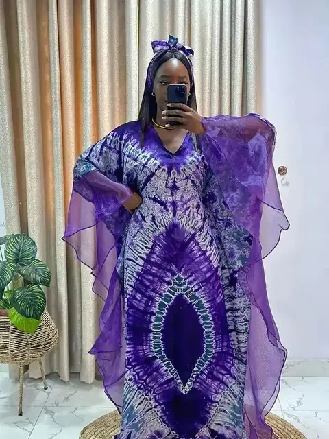 African & Middle Eastern Women’s Ankara Kaftan Maxi Dress – Traditional Tunic - Image 12