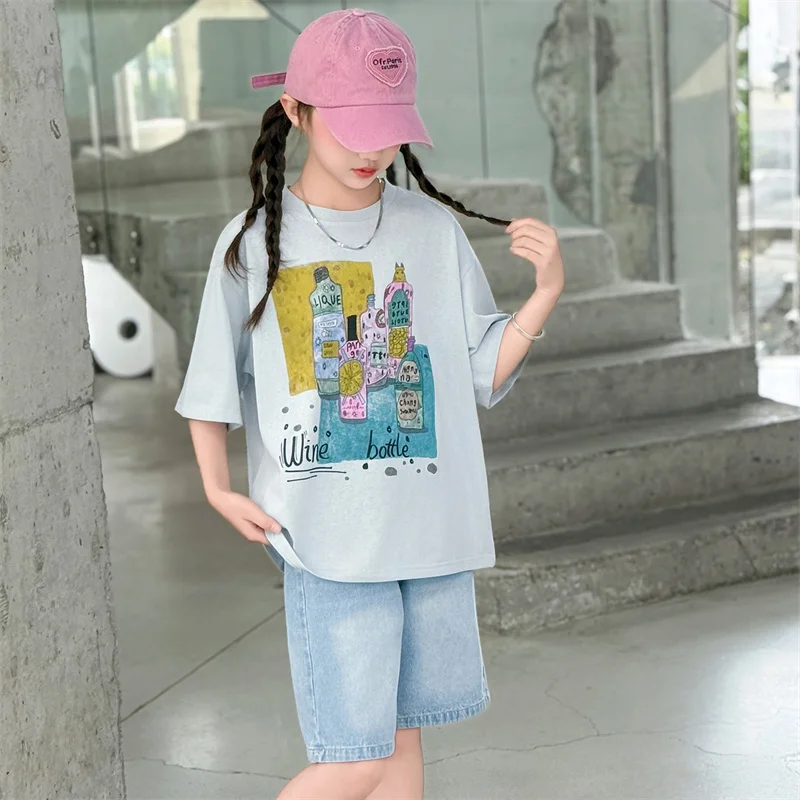 Kids’ Spring/Autumn 2-Piece Set – Kuromi Sweater & Checkered Pleated Skirt - Image 4