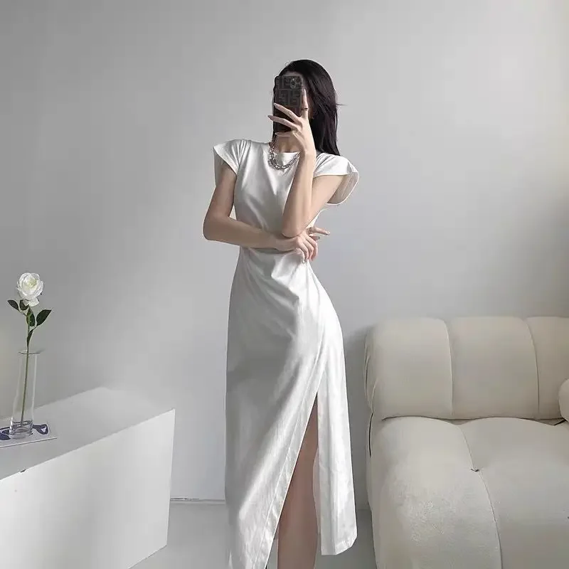 Women’s 2025 White Midi Dress – Chic Casual Y2K Harajuku Cotton Outfit - Image 15
