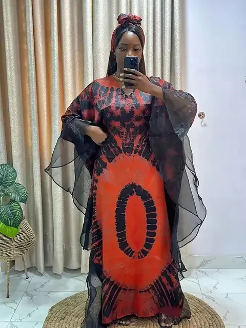 African & Middle Eastern Women’s Ankara Kaftan Maxi Dress – Traditional Tunic - Image 7