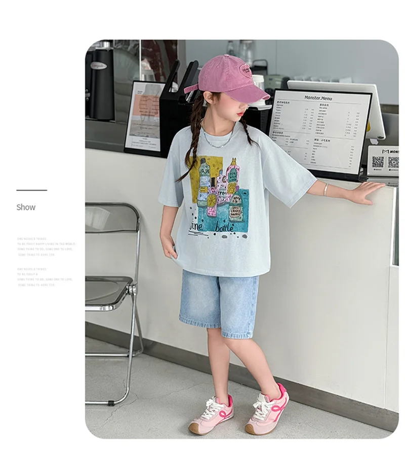 Kids’ Spring/Autumn 2-Piece Set – Kuromi Sweater & Checkered Pleated Skirt - Image 12