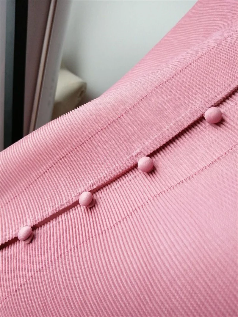 Woman Clothing Bat Sleeve Loose Pleated T-Shirt Jacket with Pocket - Image 31