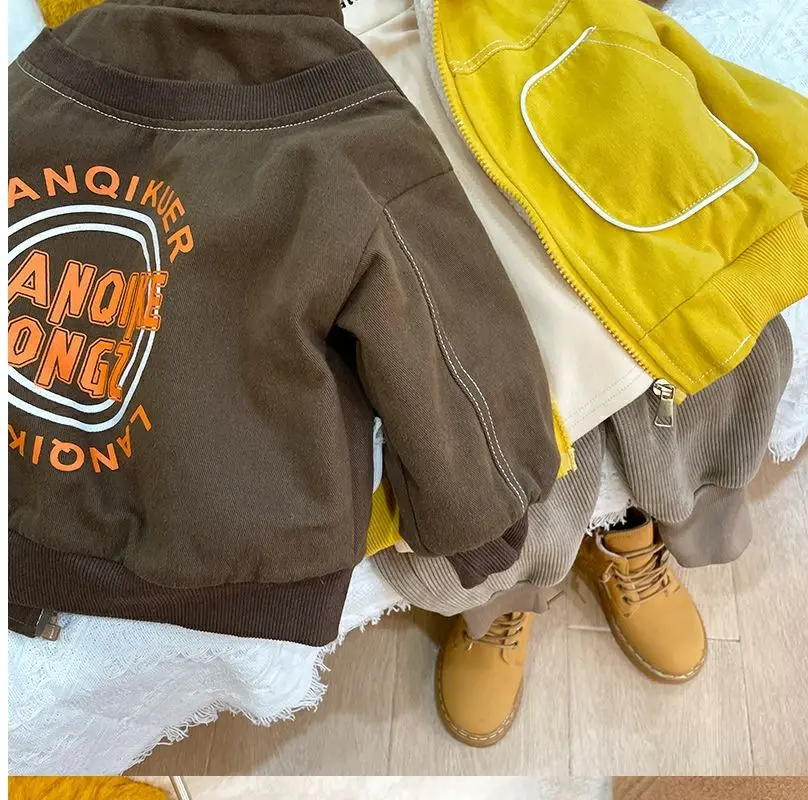 Korean Kids’ Winter Plush Coat – Girls & Boys Autumn Jacket (Ages 0–5) - Image 12
