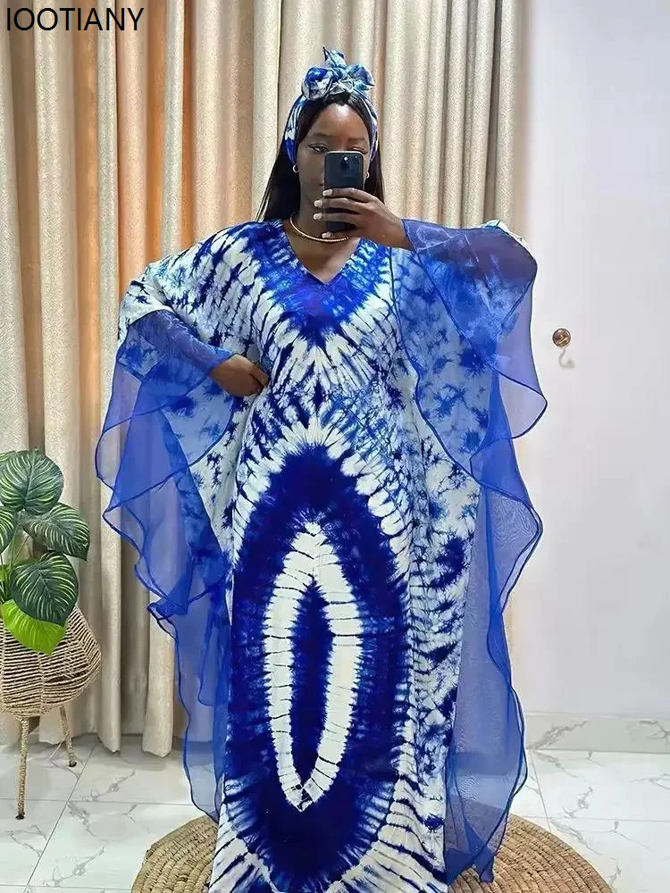 African & Middle Eastern Women’s Ankara Kaftan Maxi Dress – Traditional Tunic